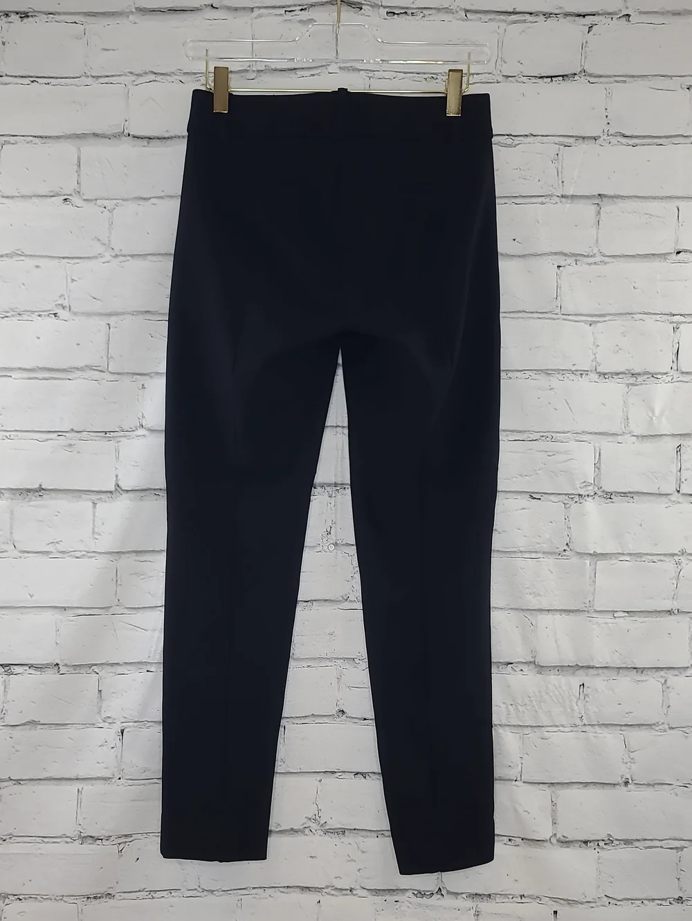 J Crew Cameron Bi-Stretch Cotton Slim Mid-Rise Tapered Crop Pant/Trouser Black